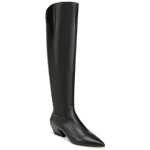 Franco Sarto Gwyn Wide Calf Leather Boot, Black